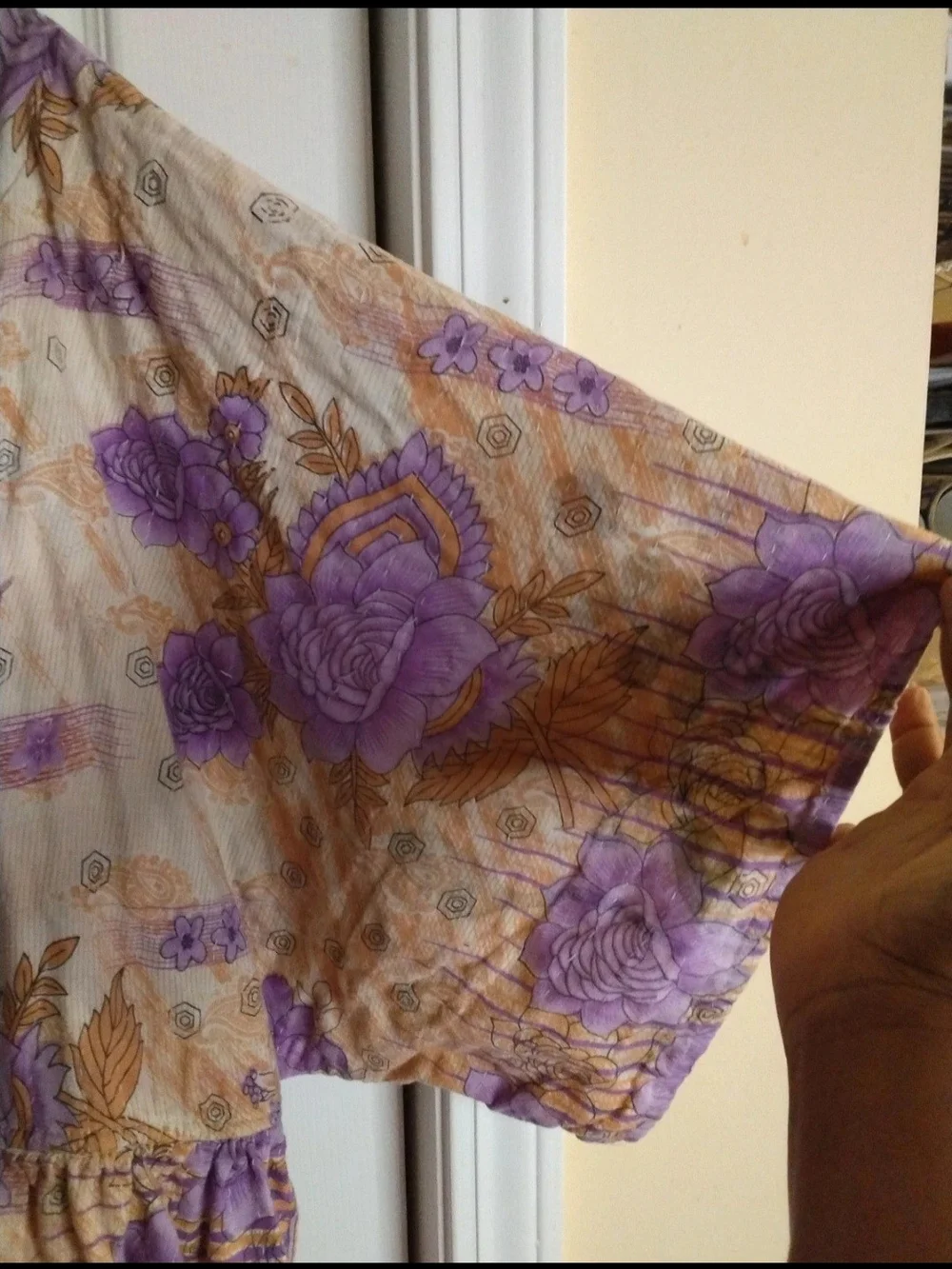Kantha Patchwork Babydoll Dress Mixed Print Boho Artisan Pockets